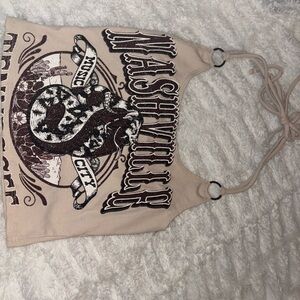 Windsor halter crop top